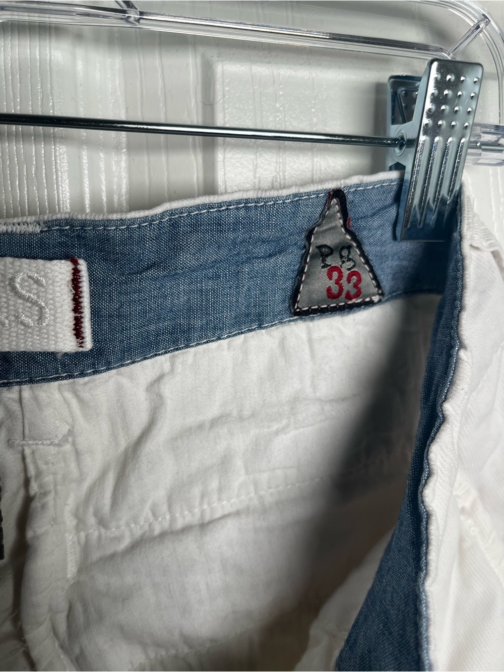 Paperbacks Men's White Flat-Front Shorts - Picture 4 of 5